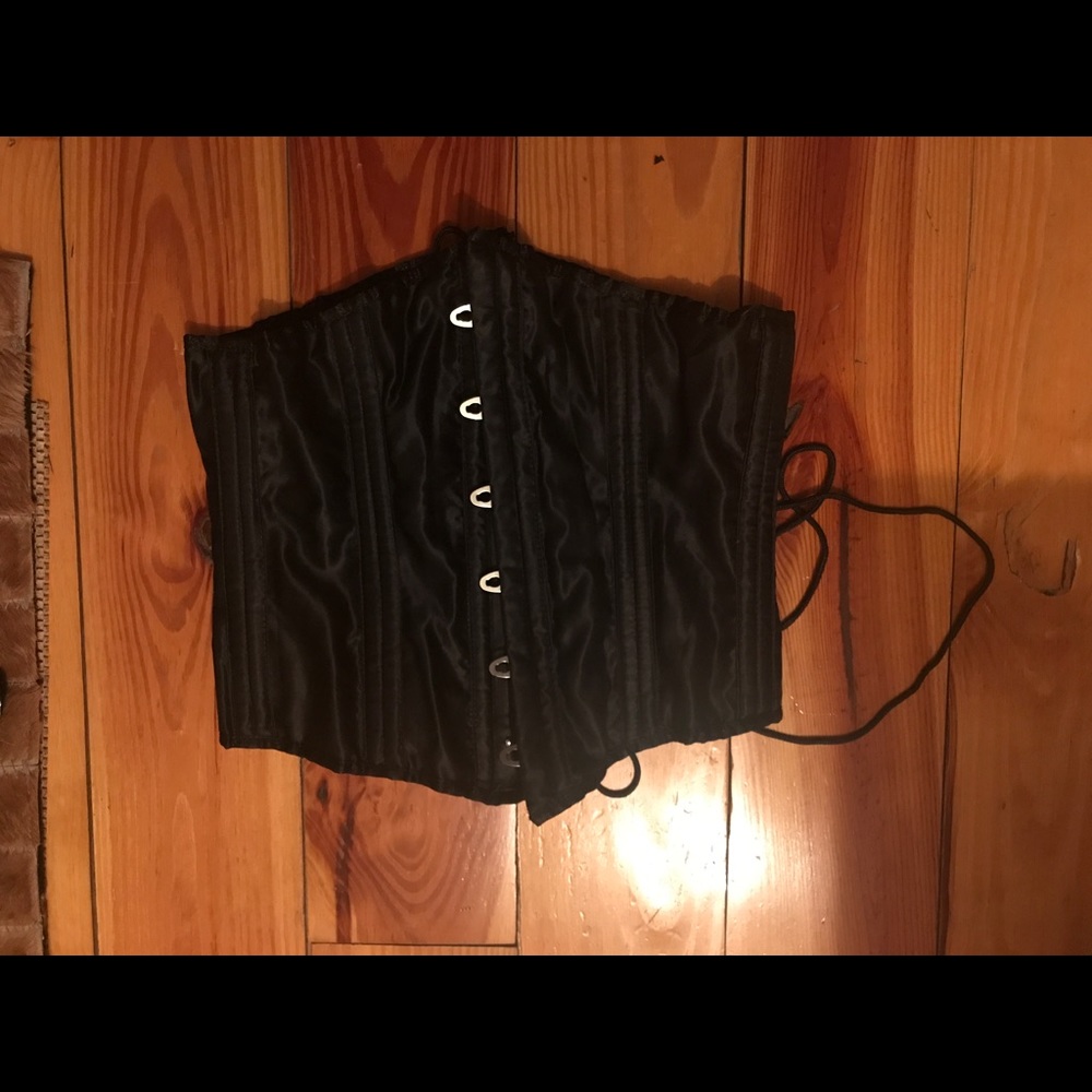 Black Satin Waist Cincher